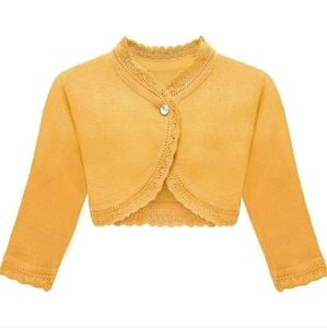 Lilax mustard yellow knit cardigan